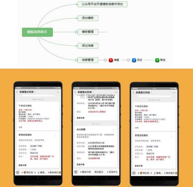 2022 修复版模板消息助手1.0(向粉丝推送通知消息)