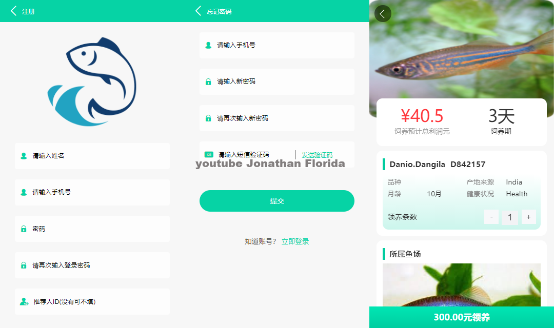 2022 养鱼金融投资理财双语言源码 支持商城 抽奖 投资收益余额宝
