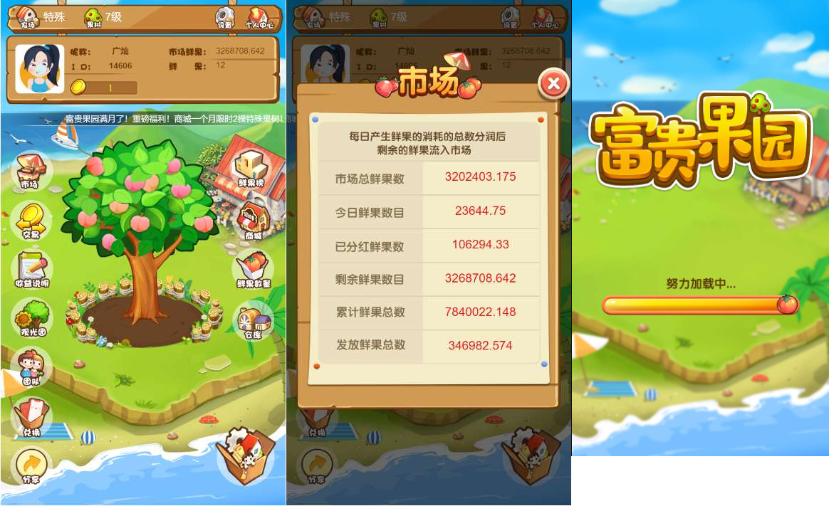 高收益农场源码:富贵果园与淘金农场的种植养殖与分红系统