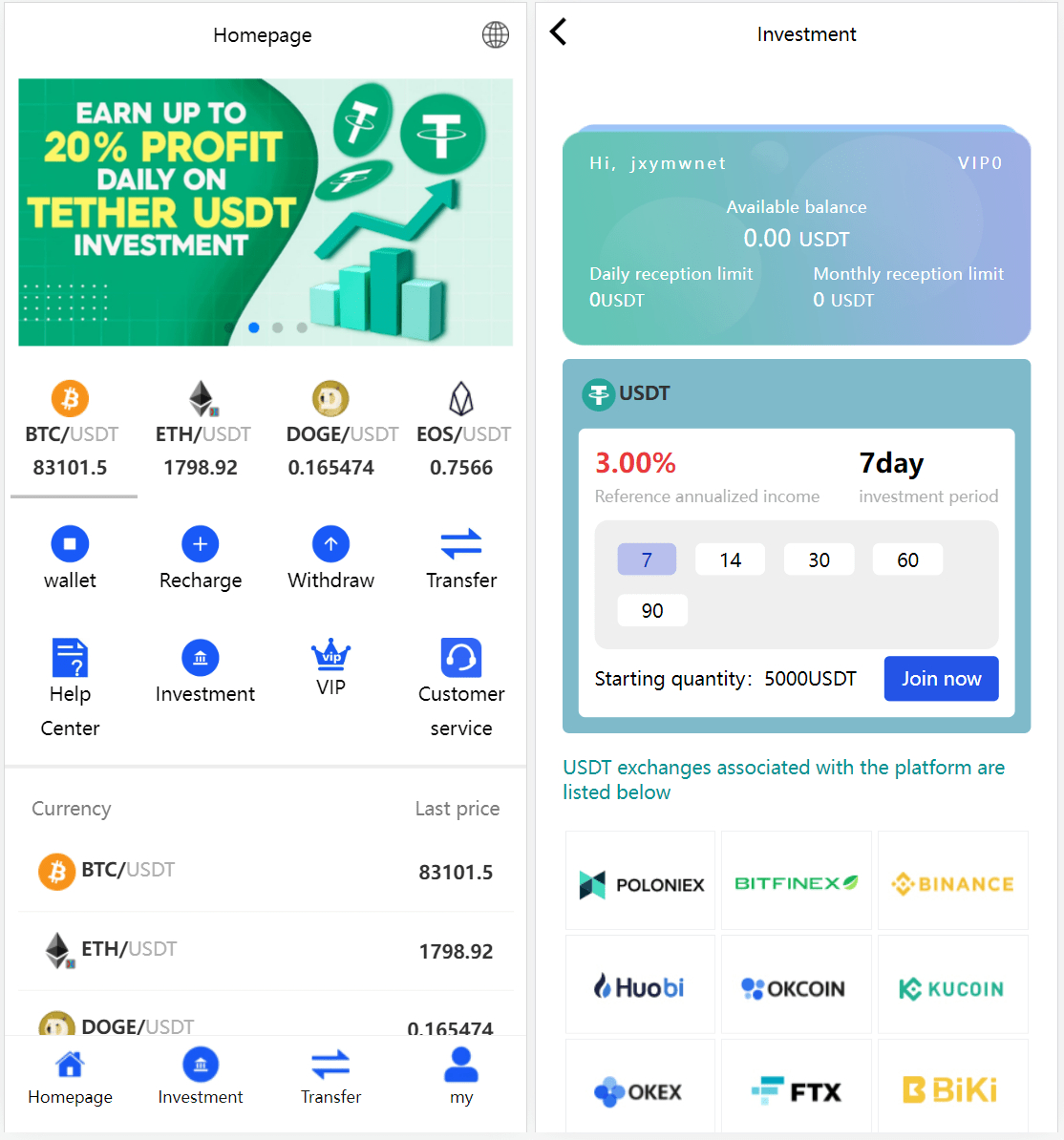 多国语言USDT虚拟币海外区块链投资理财系统源码