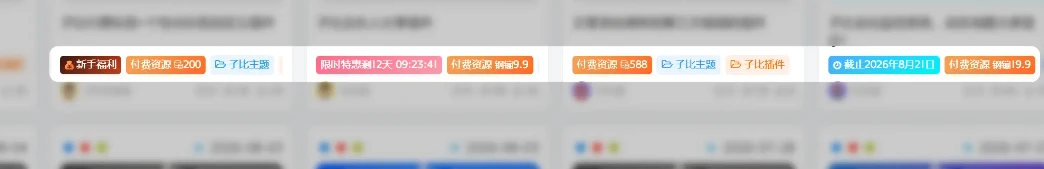 WordPress子比自定义价格标签插件源码