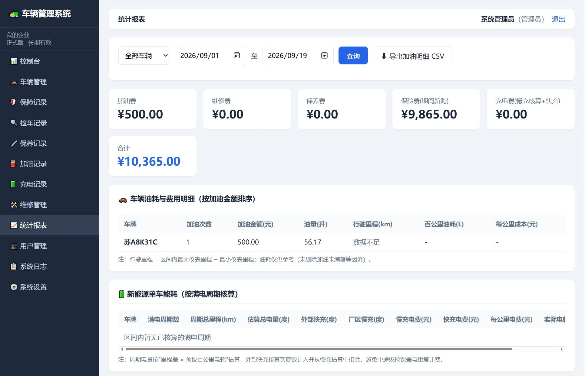 车辆管理系统网站源码-3